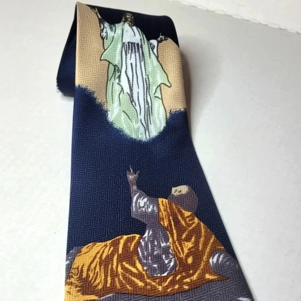 A. ROGER'S Men's Religious Necktie - Picture 2 of 9